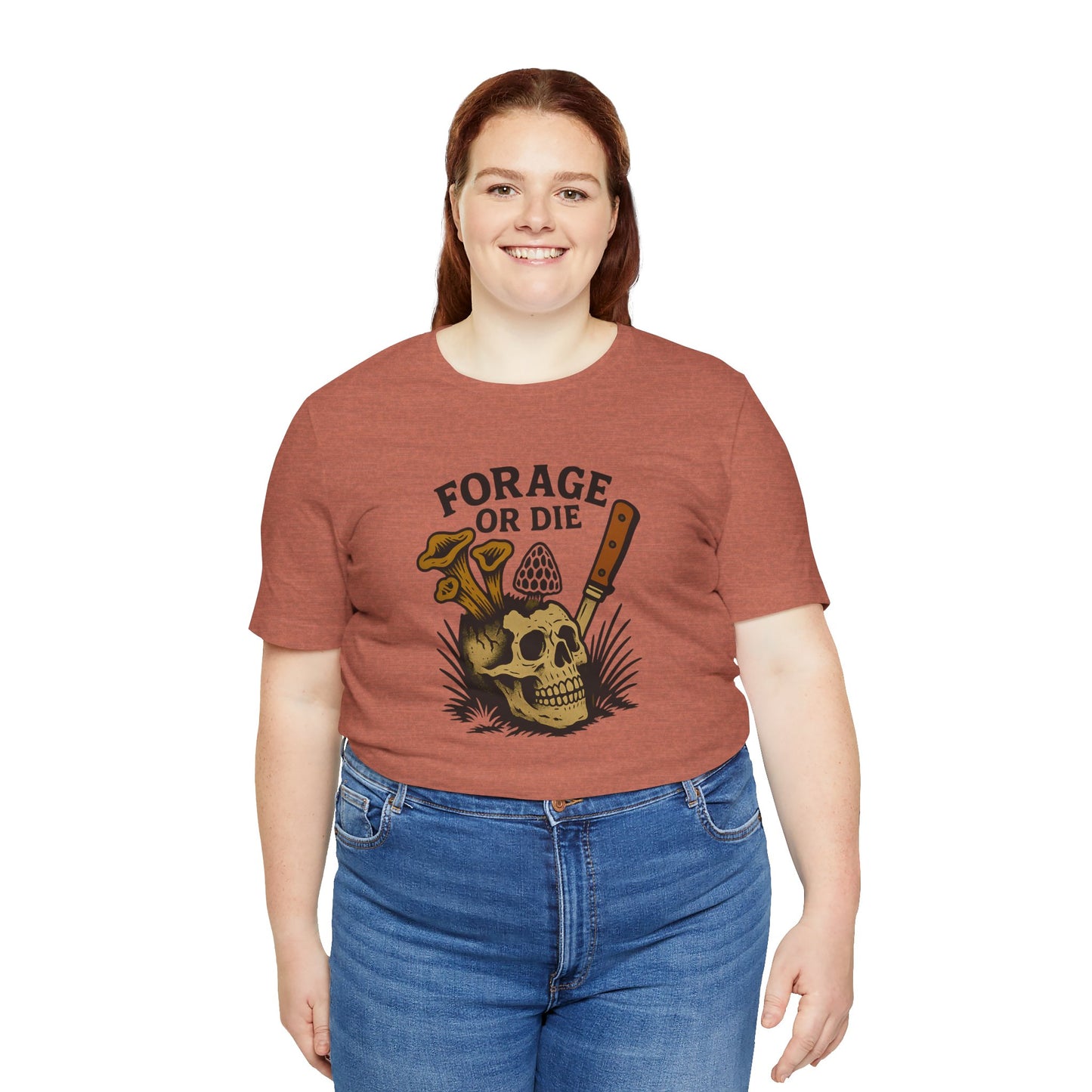 Forage or Die — Mushroom Hunter Tee