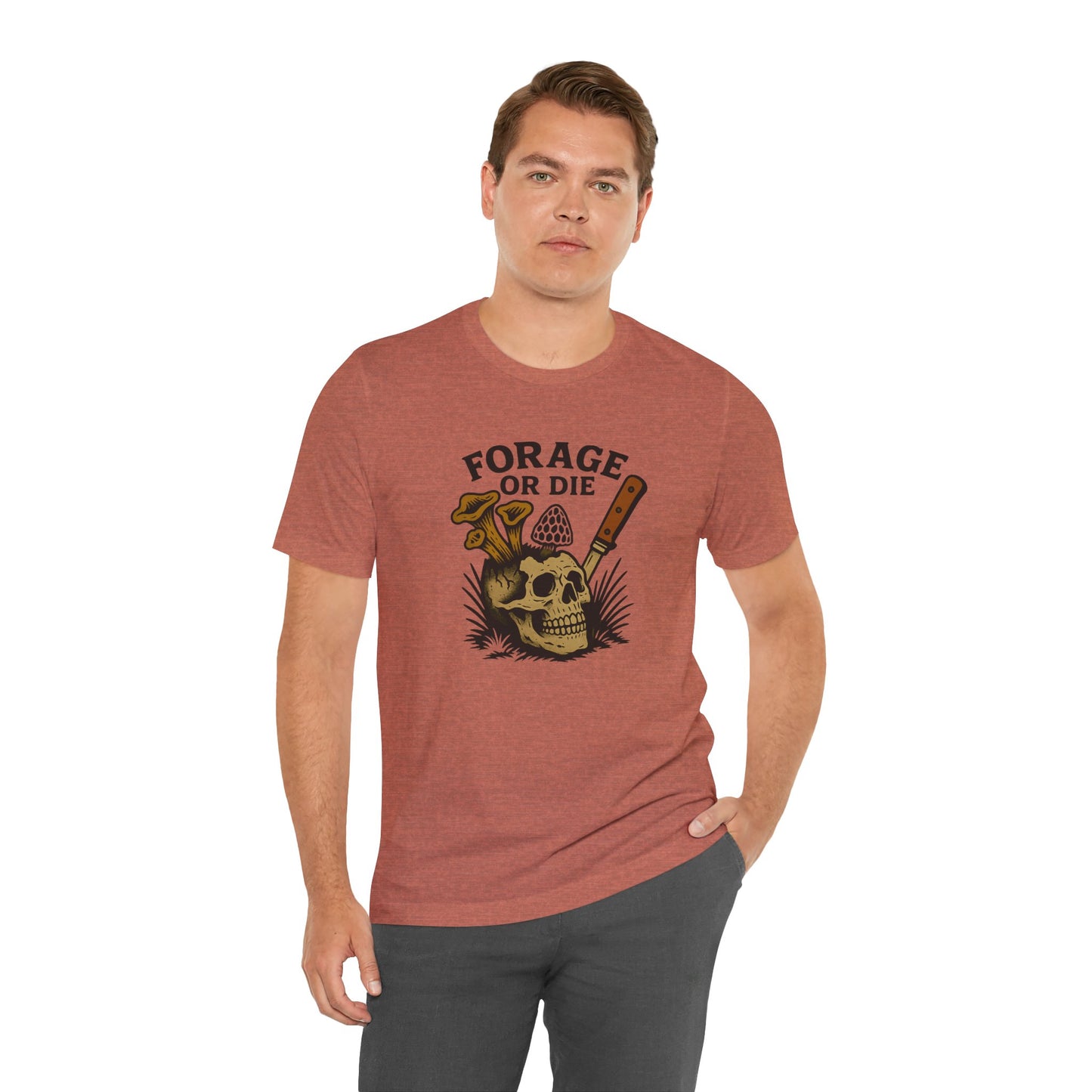 Forage or Die — Mushroom Hunter Tee