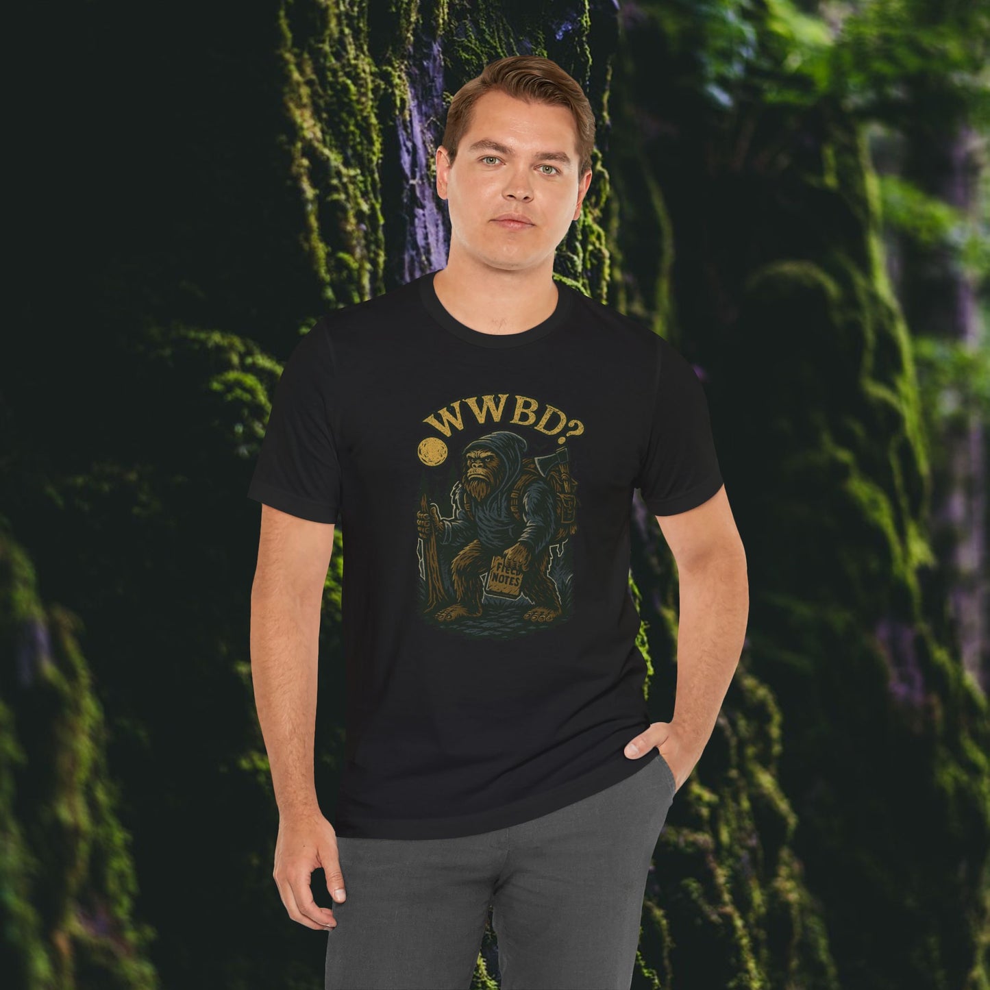 WWBD–What Would Bigfoot Do? Unisex T-Shirt