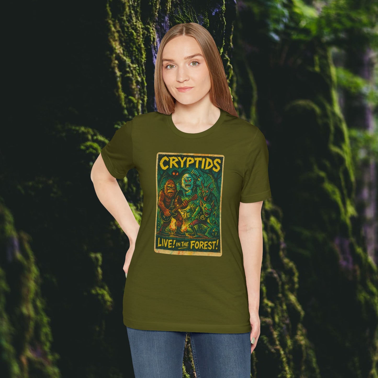 CRYPTIDS LIVE! IN THE FOREST! TEE