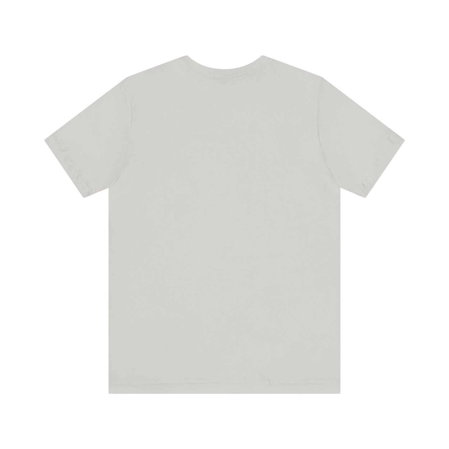 The Bird Watching Is Hardcore T-Shirt by Printify is a plain, short-sleeve, light gray tee shown laid flat with the back facing up—ideal for ornithologists and birders, featuring no visible designs, logos, or patterns.