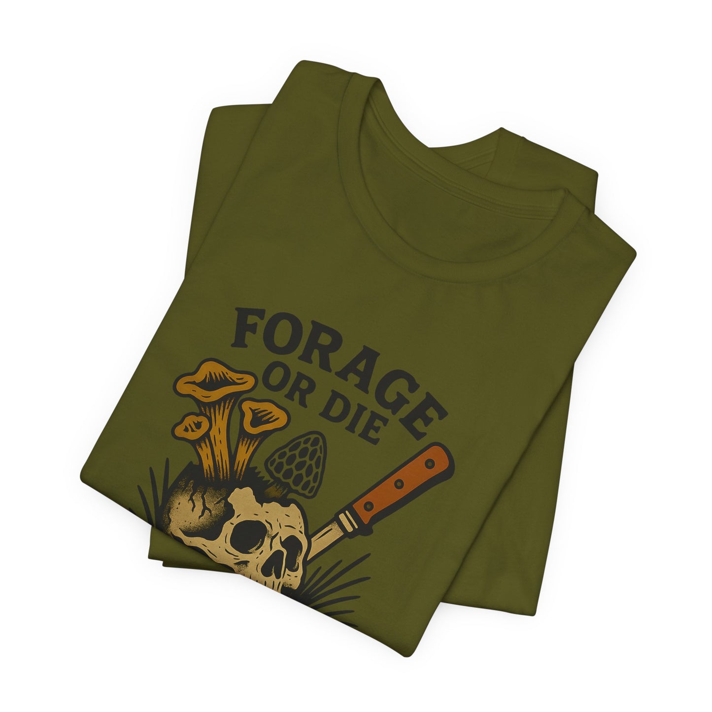Forage or Die — Mushroom Hunter Tee