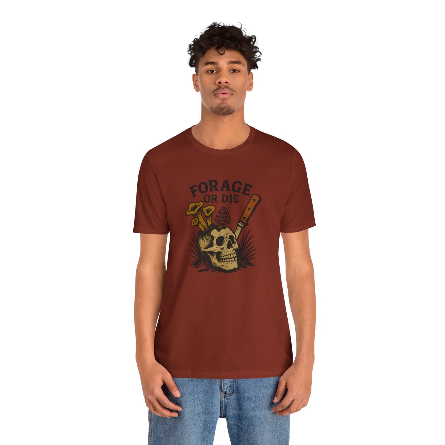 Forage or Die — Mushroom Hunter Tee