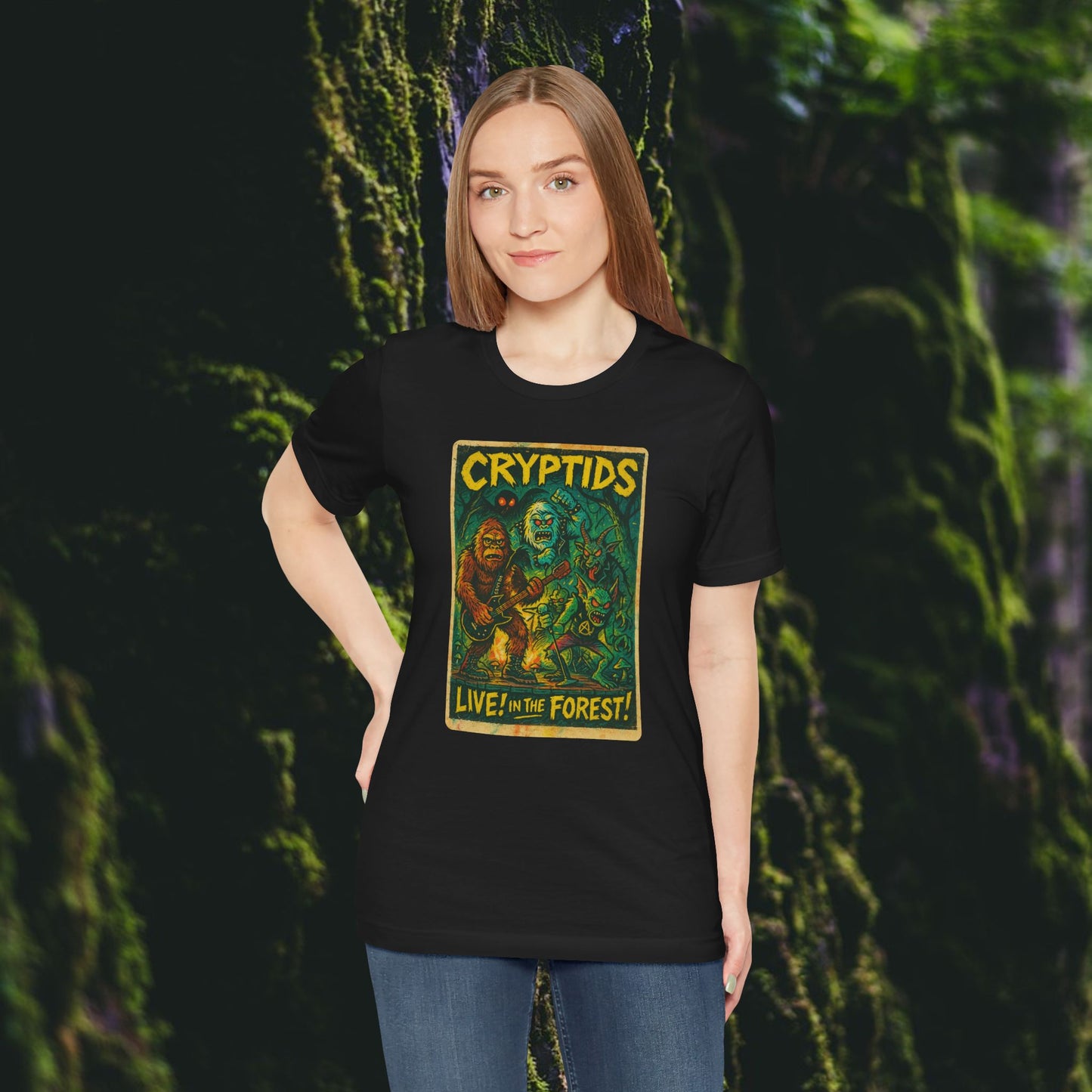 CRYPTIDS LIVE! IN THE FOREST! TEE