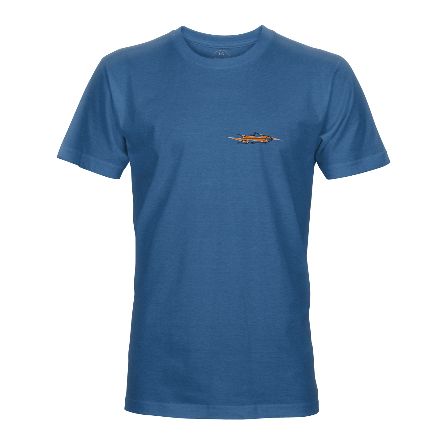The STLHD GEAR Fast Limits T-Shirt is a blue tee with a stylish logo, perfect for outdoor enthusiasts who appreciate breathable comfort.