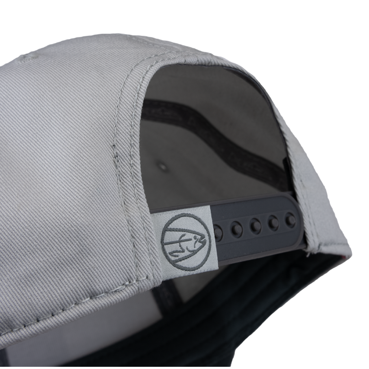 A close-up of the STLHD Fast Limits Hat by STLHD GEAR, featuring an adjustable snapback for a perfect fit.