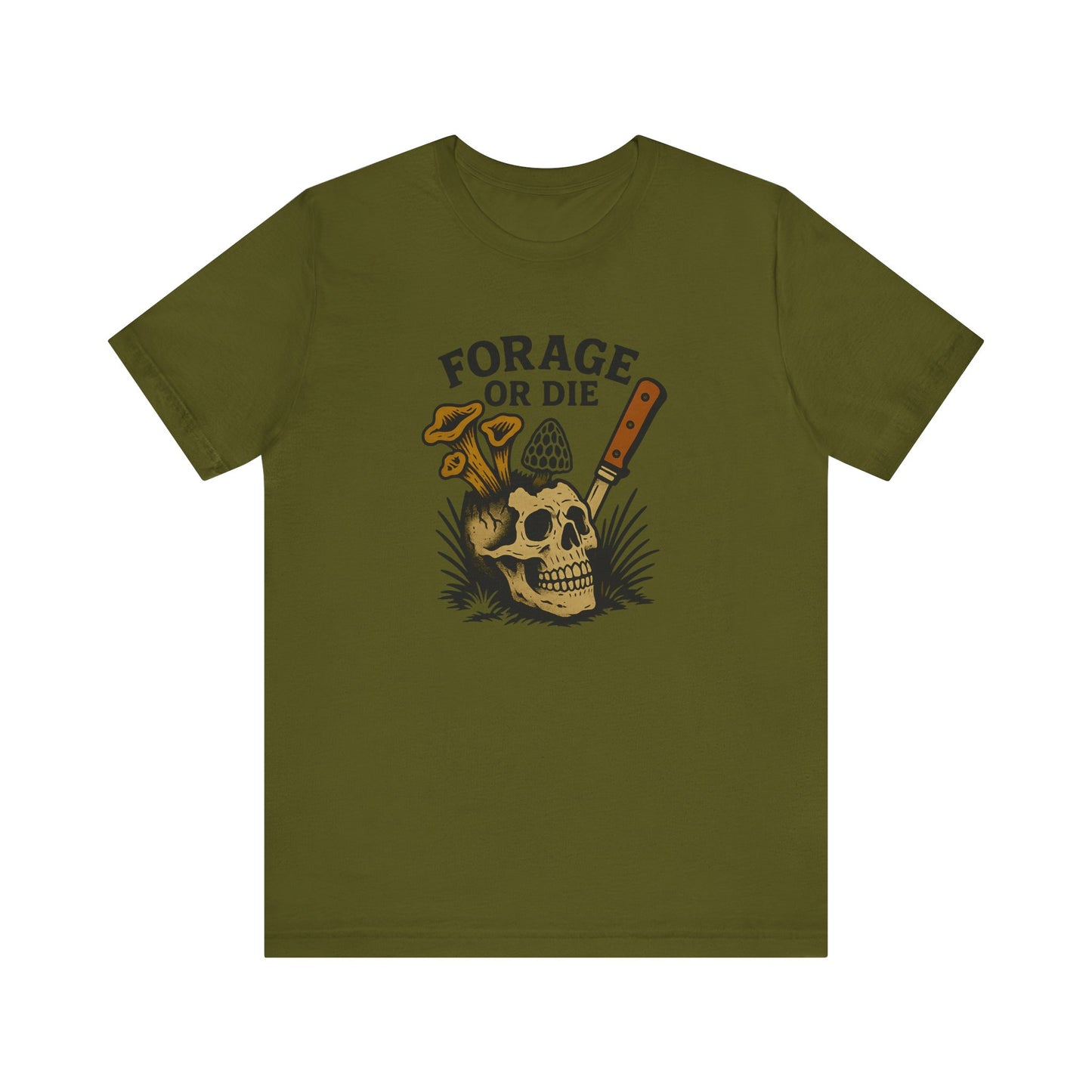Forage or Die — Mushroom Hunter Tee