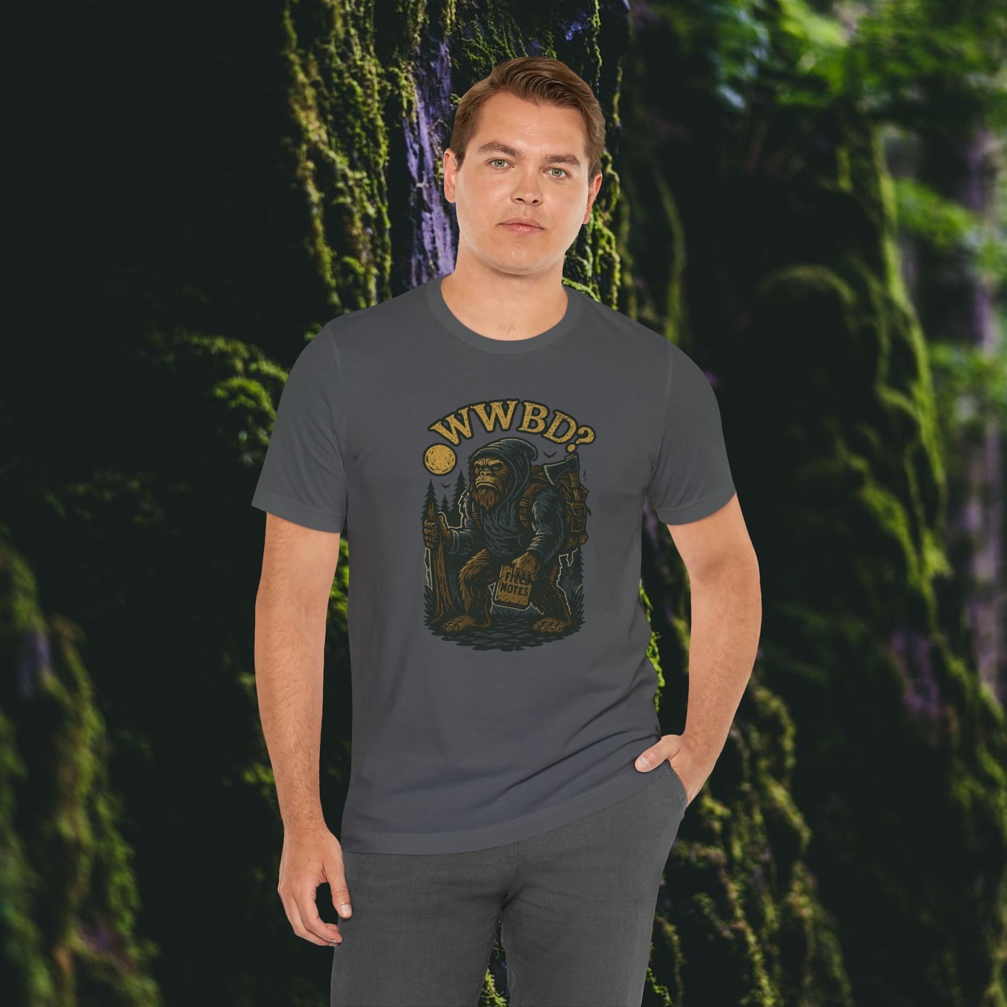 WWBD–What Would Bigfoot Do? Unisex T-Shirt