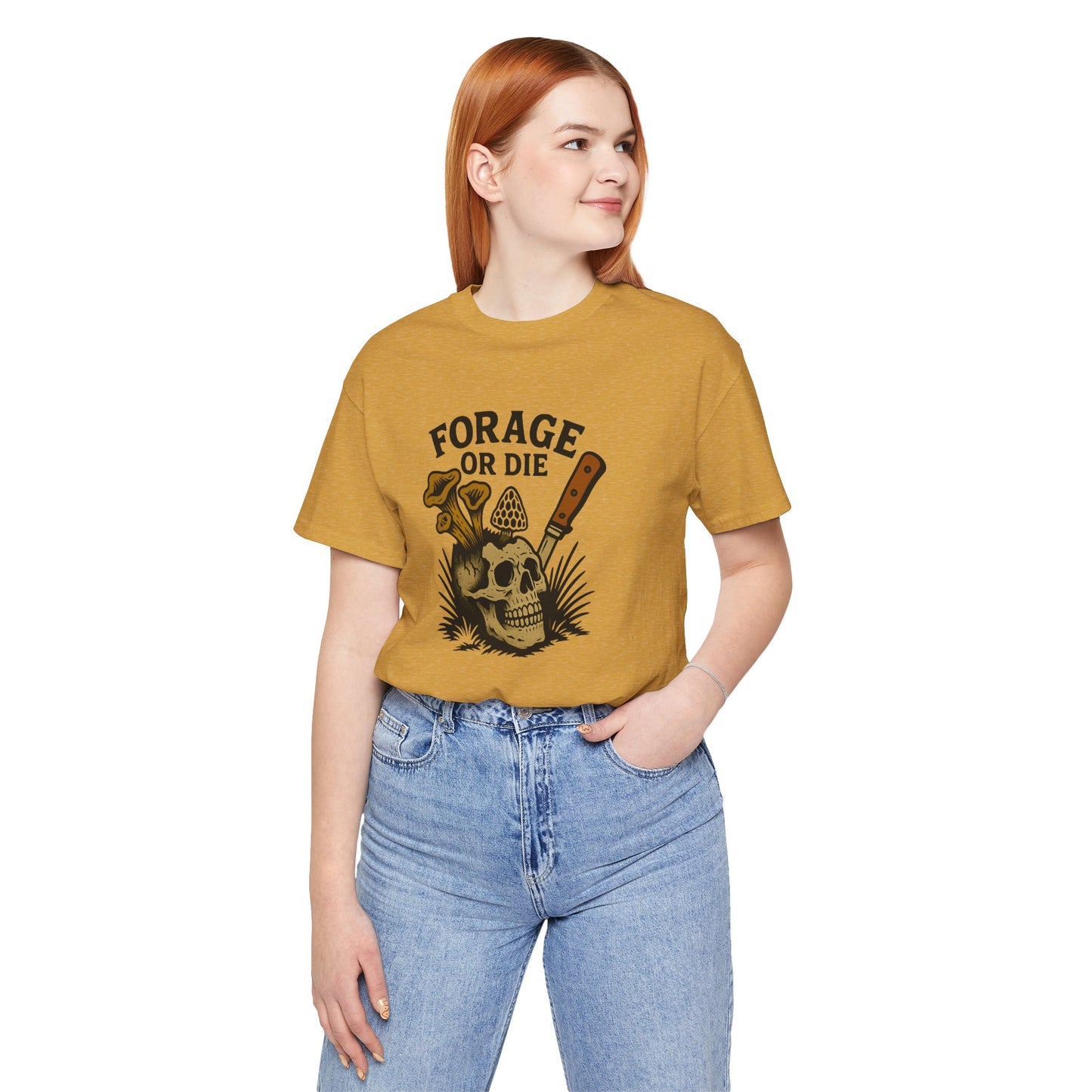 Forage or Die — Mushroom Hunter Tee