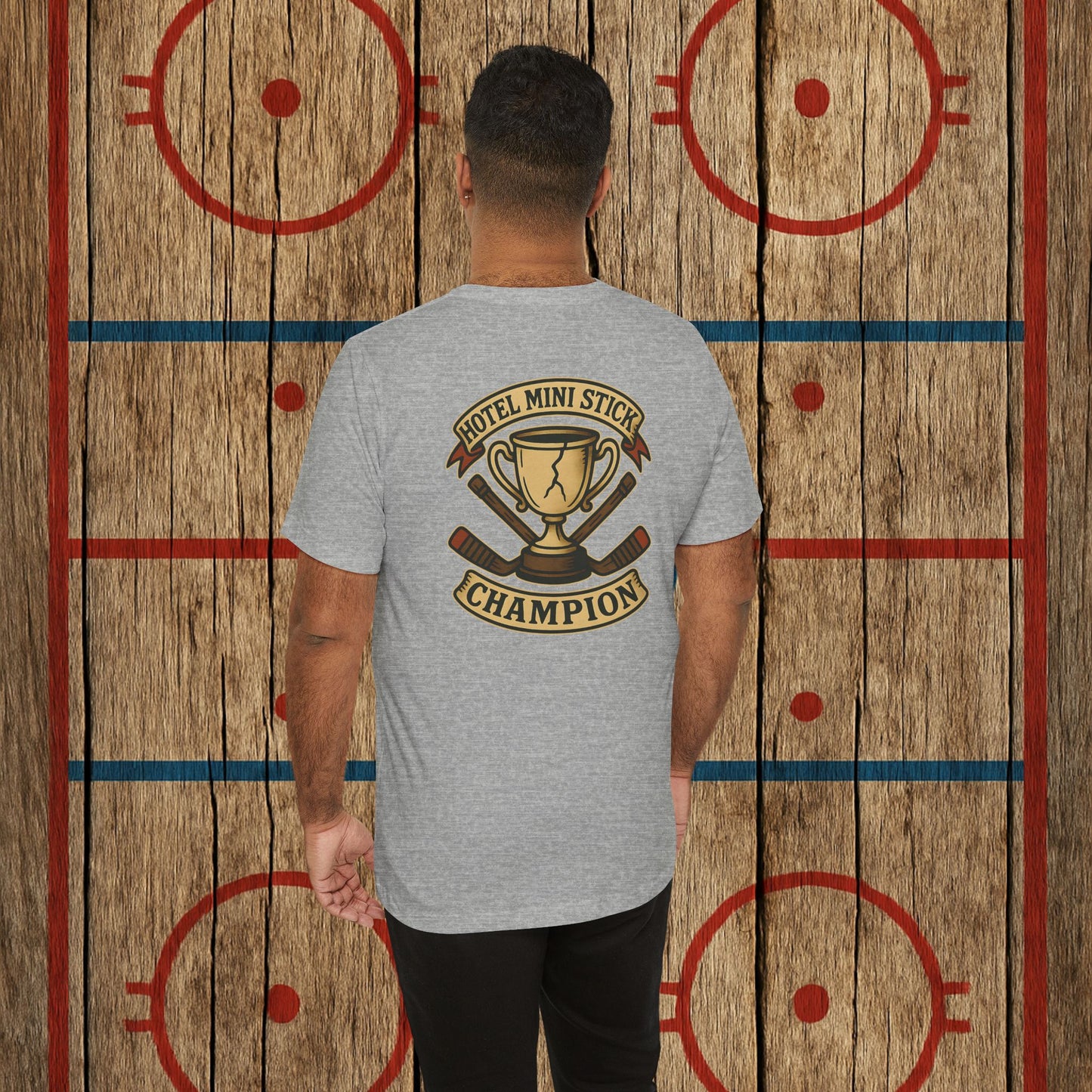 “Hotel Mini Stick Champion” Adult Tee