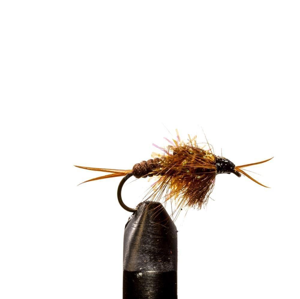 A close-up of the Jackson Hole Fly Company JHFLYCO Steelhead Fly Box’s premium spey fishing fly, featuring feather and thread detail on a hook—a top pick for enthusiasts from the 24-piece collection.