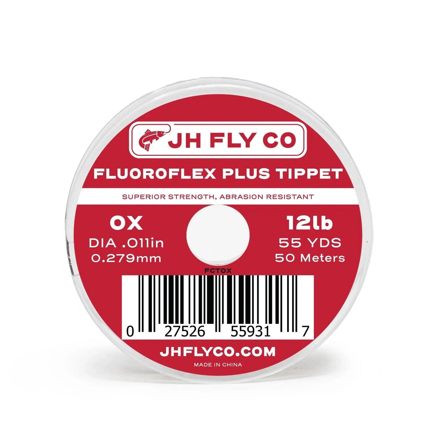 A Jackson Hole Fly Company Tarpon Alley Rod Combo Kit – 90 10WT, perfect for tarpon or inshore saltwater fishing, features a bold red and white design and includes a barcode at the bottom.