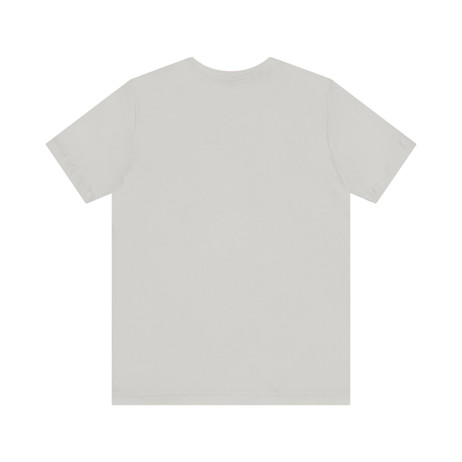The Bird Watching Is Hardcore T-Shirt by Printify is a plain, short-sleeve, light gray tee shown laid flat with the back facing up—ideal for ornithologists and birders, featuring no visible designs, logos, or patterns.